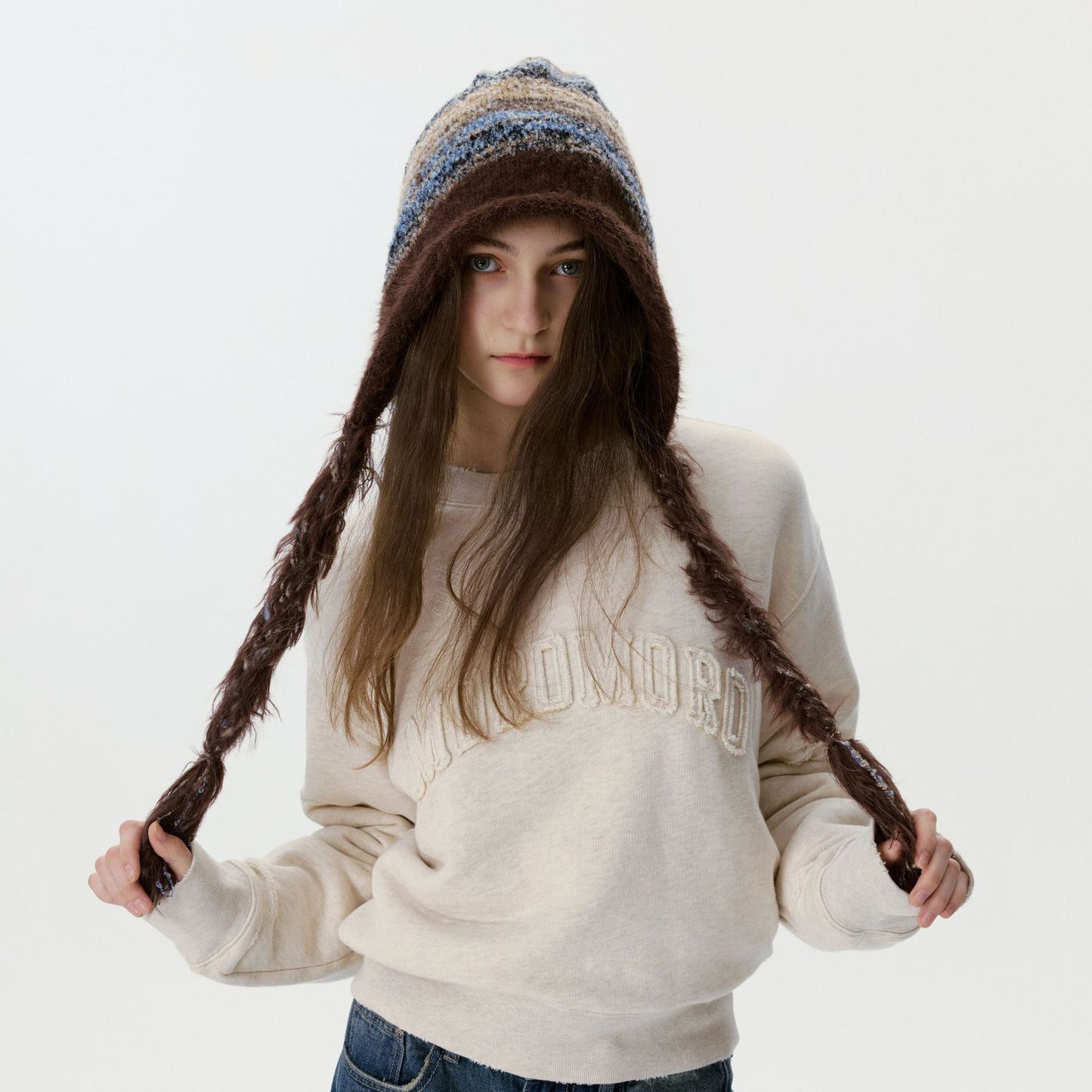 Brown Maillard Women Hat Green For Winter