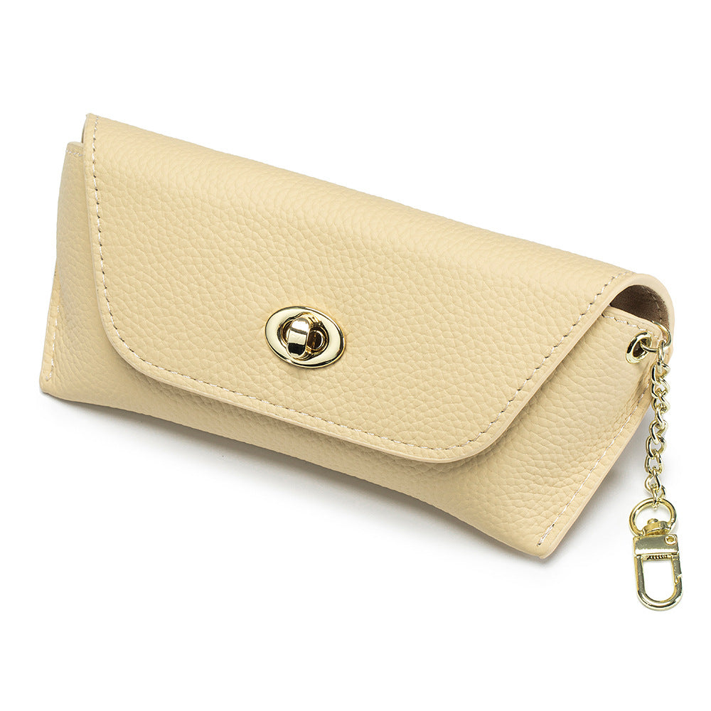 Genuine Leather Sunglasses Case – Stylish Eyewear Storage Bag