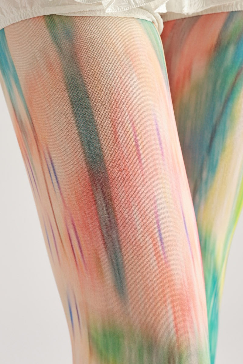 Gradient Color Print Tights Women's Fancy Dress Costume Accessories, Perfect for Parties, Office, Street Fashion, and Daily Wear