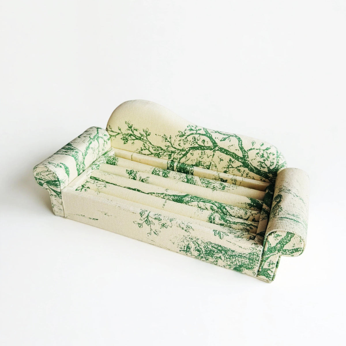 French Green Sofa Jewelry Holder