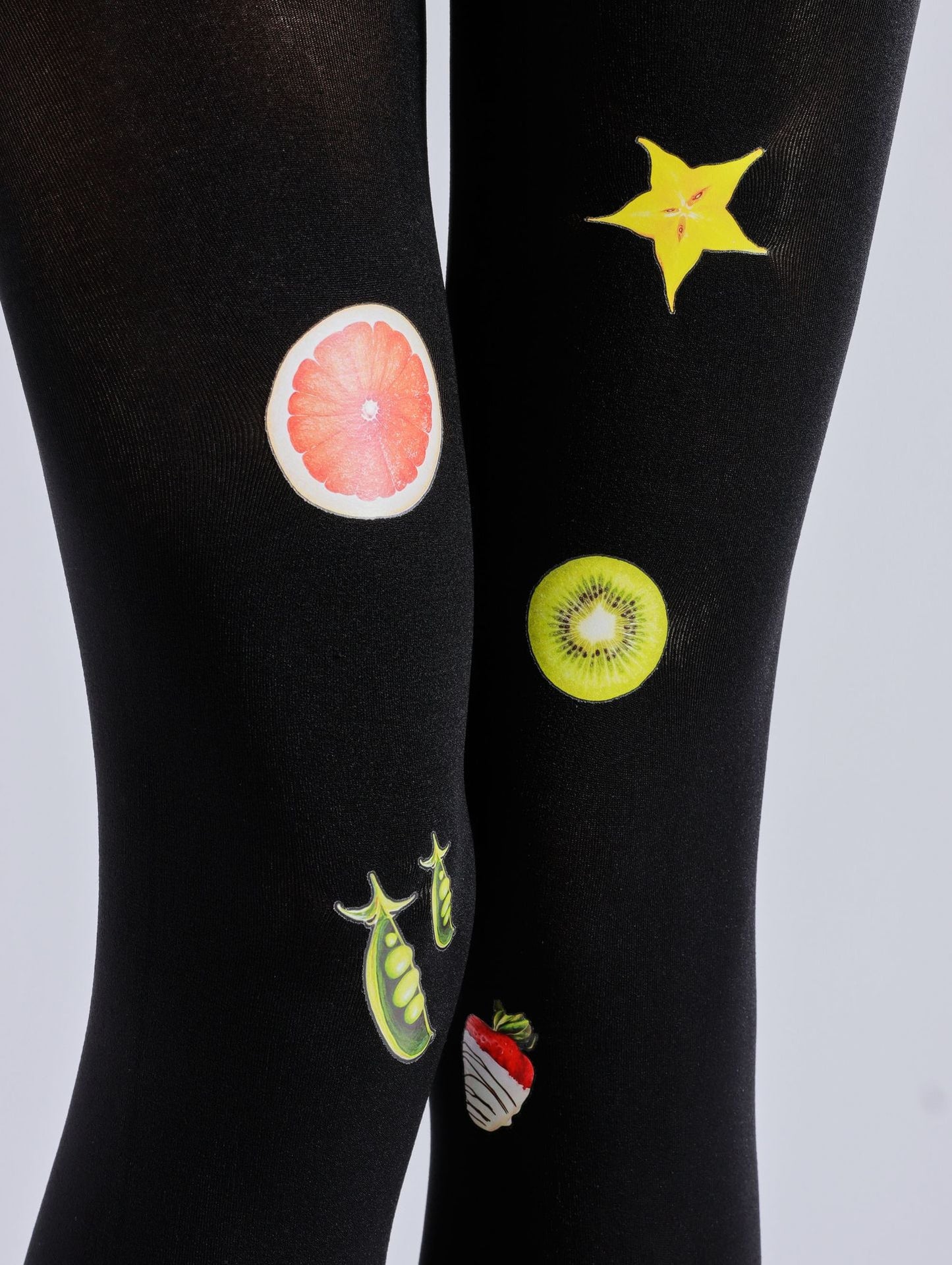 Fruit Women Black Tights-Grainvity
