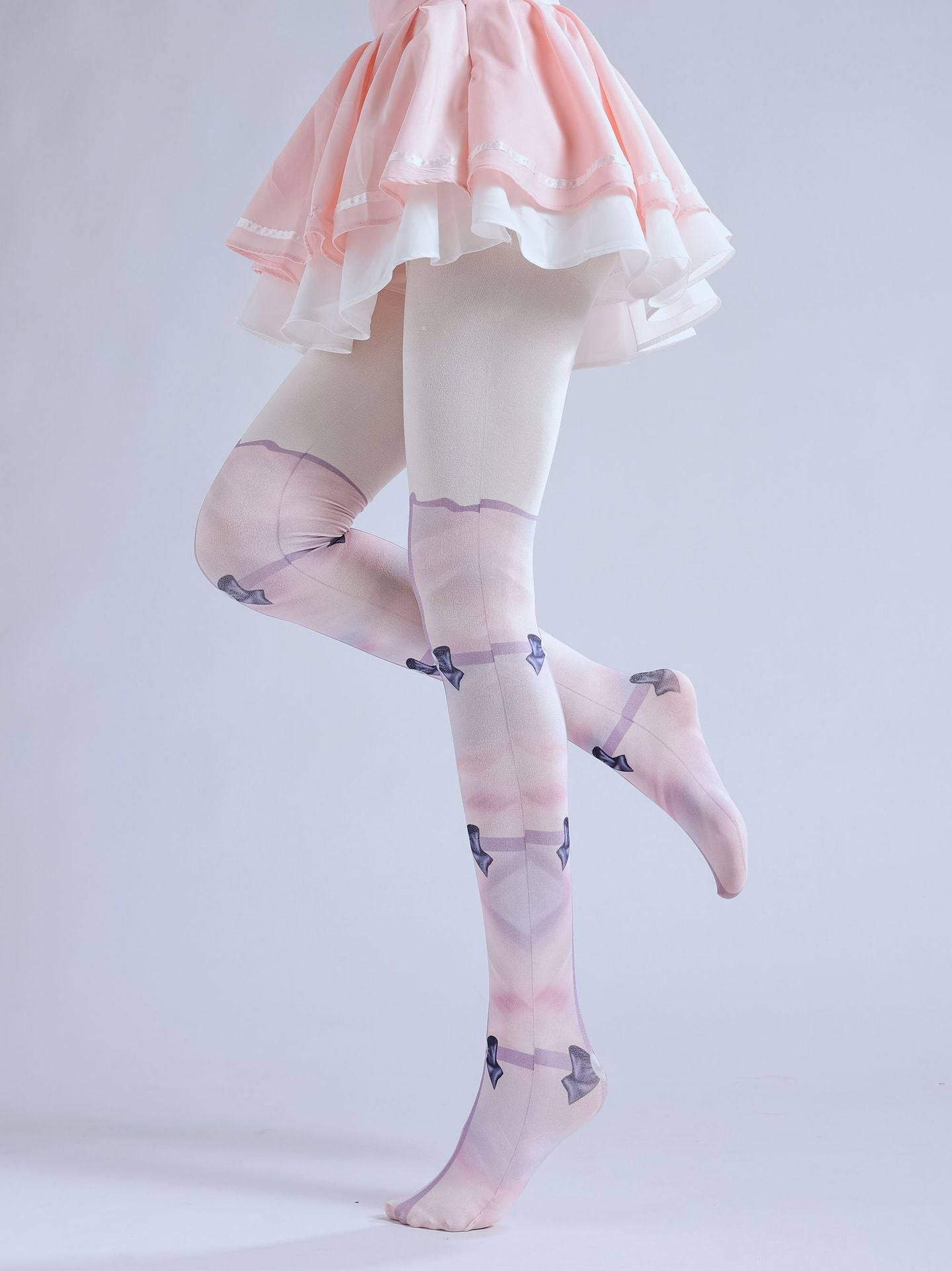 Rainbow Bow-Knot Women Tights-Grainvity