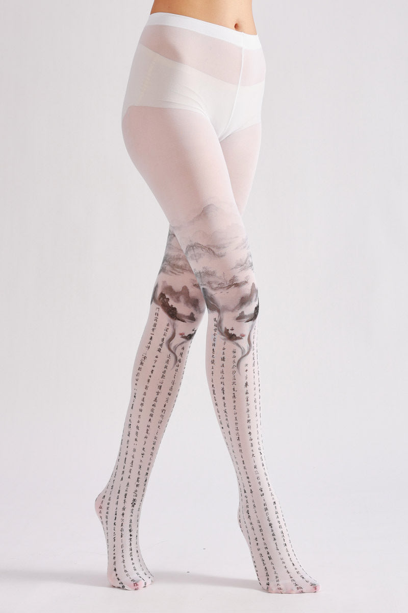 Chinese Style Painting Tights