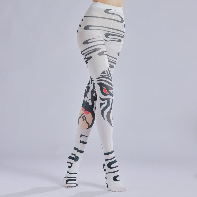 Chinese Peking Opera Face Tights-Grainvity