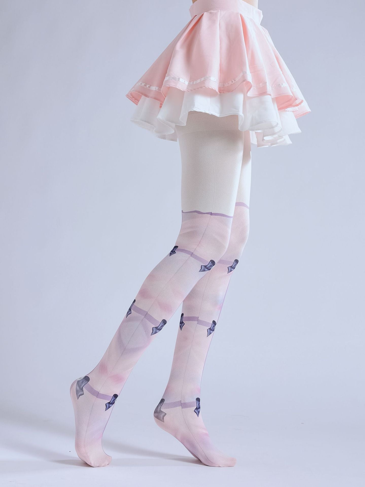 Rainbow Bow-Knot Women Tights-Grainvity