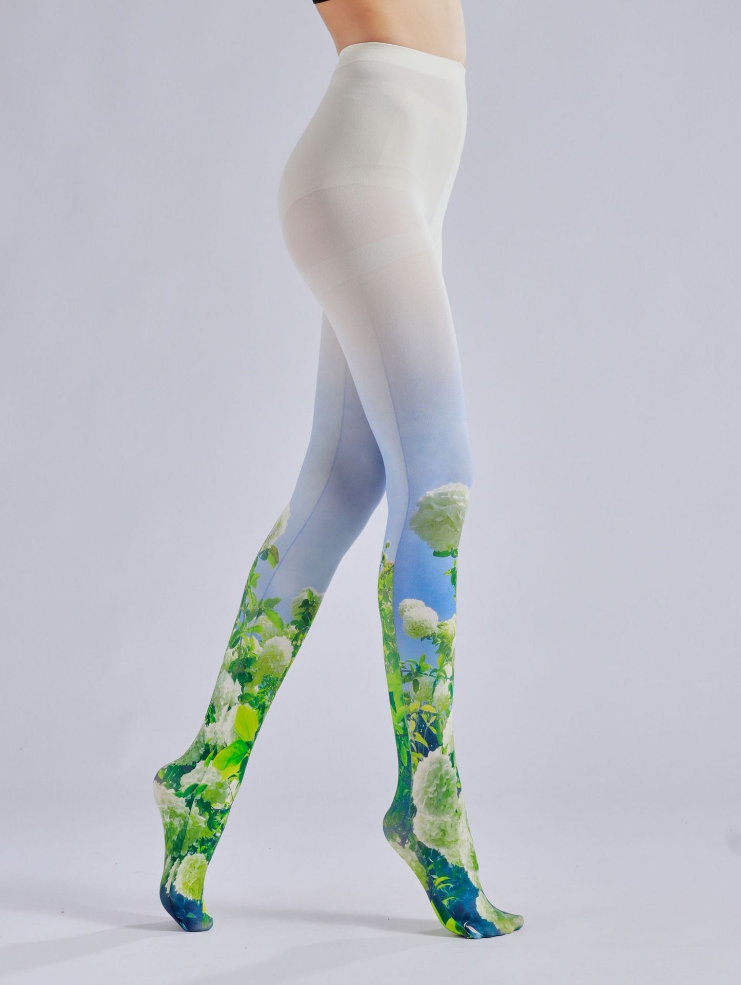 English Garden Hydrangea Tights-Grainvity