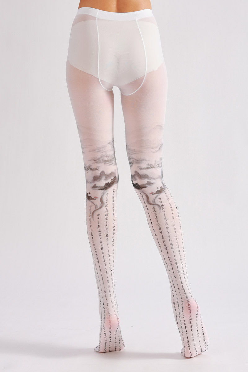 Chinese Style Painting Tights-Grainvity