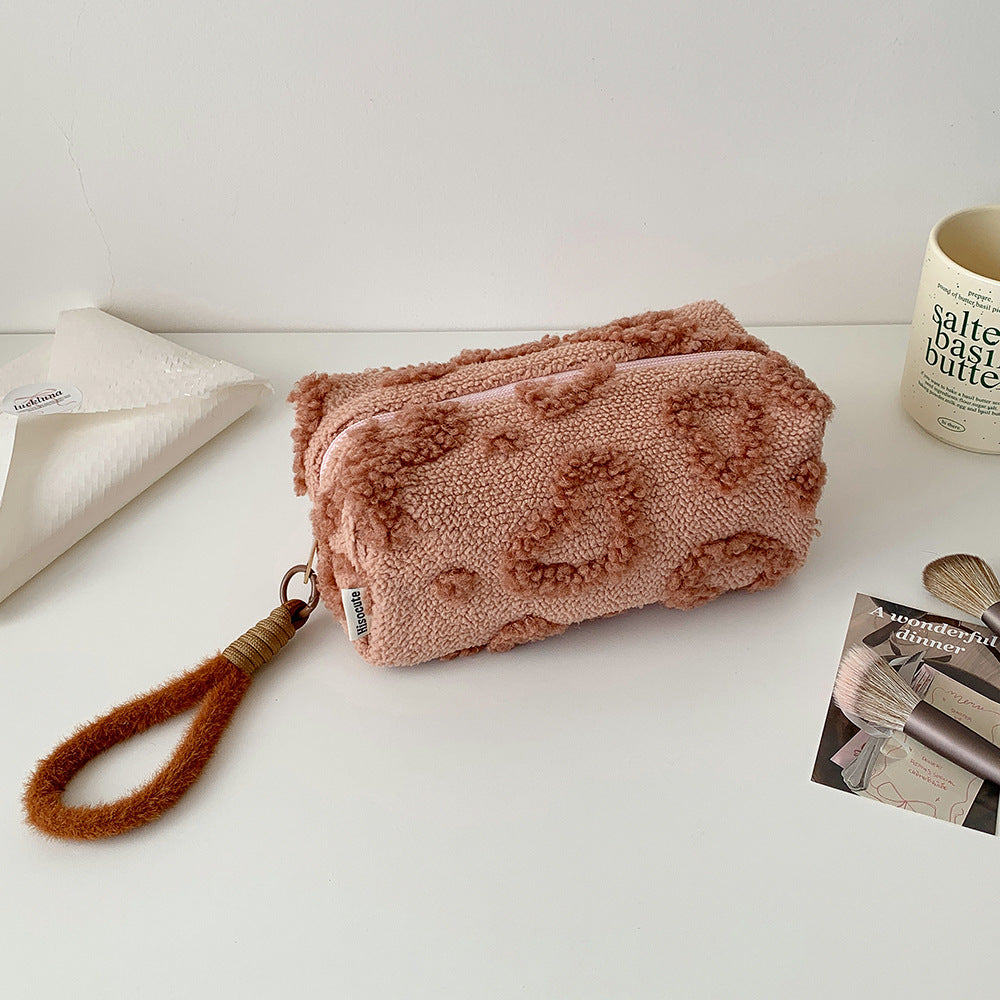 Fuzzy Makeup Bag