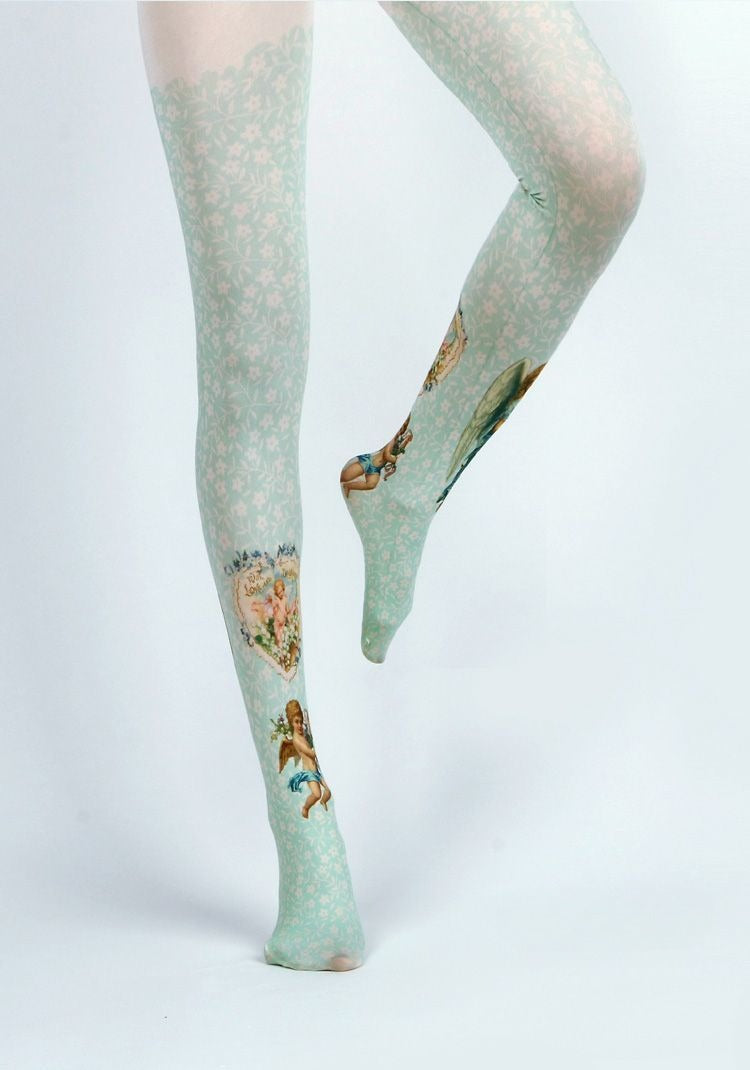 Retro Angel Tights with high elasticity and compression,shaping fit and ideal for weddings, parties, ethnic outfits, and street fashion