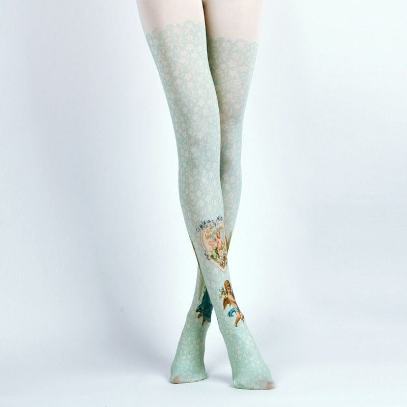 Retro Angel Tights with high elasticity and compression,shaping fit and ideal for weddings, parties, ethnic outfits, and street fashion