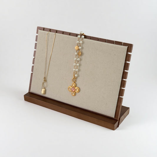 Walnut Necklace Display Stand