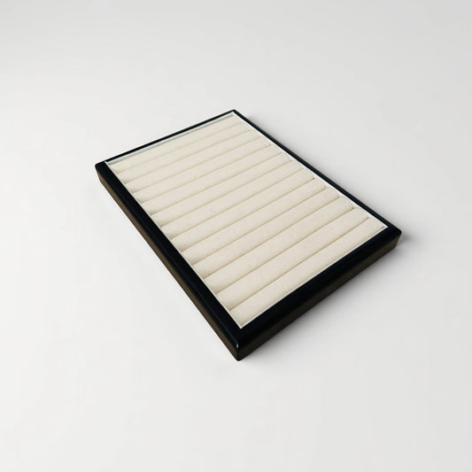 wood ring holder display tray