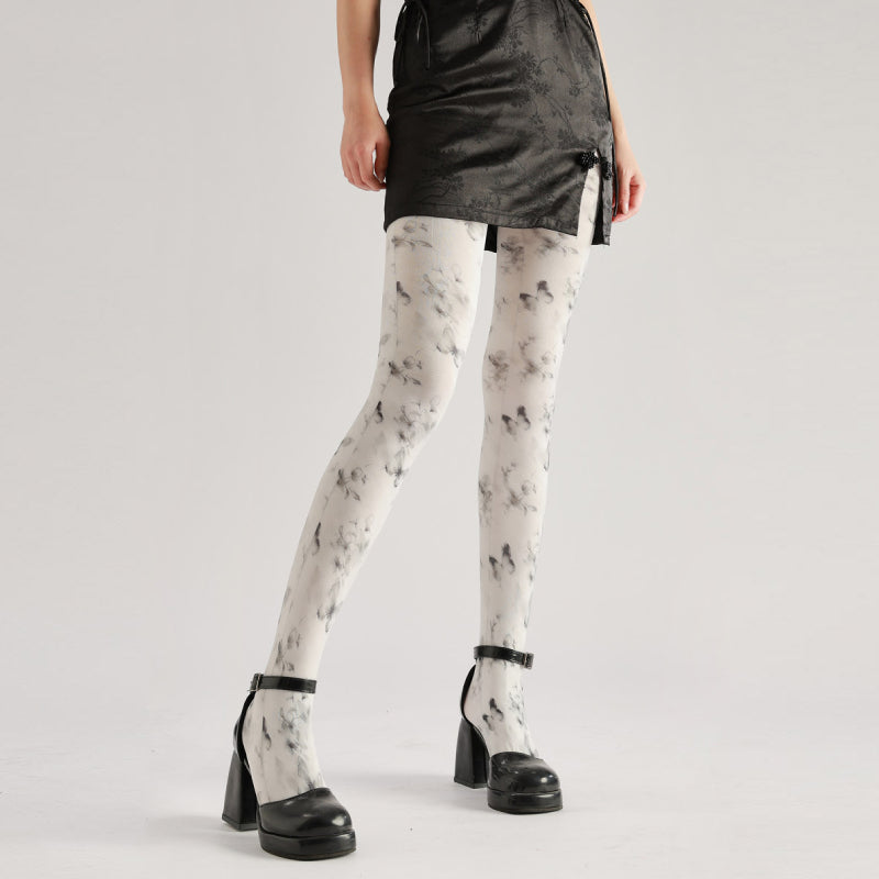 Elegant Butterfly Women Tights with high elasticity and compression,shaping fit and ideal for weddings, parties, ethnic outfits, and street fashion
