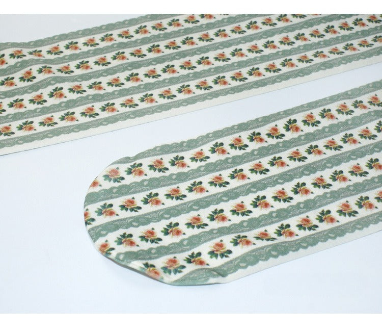 Green Cottage Floral Tights with high elasticity and compression,shaping fit and ideal for weddings, parties, ethnic outfits, and street fashion