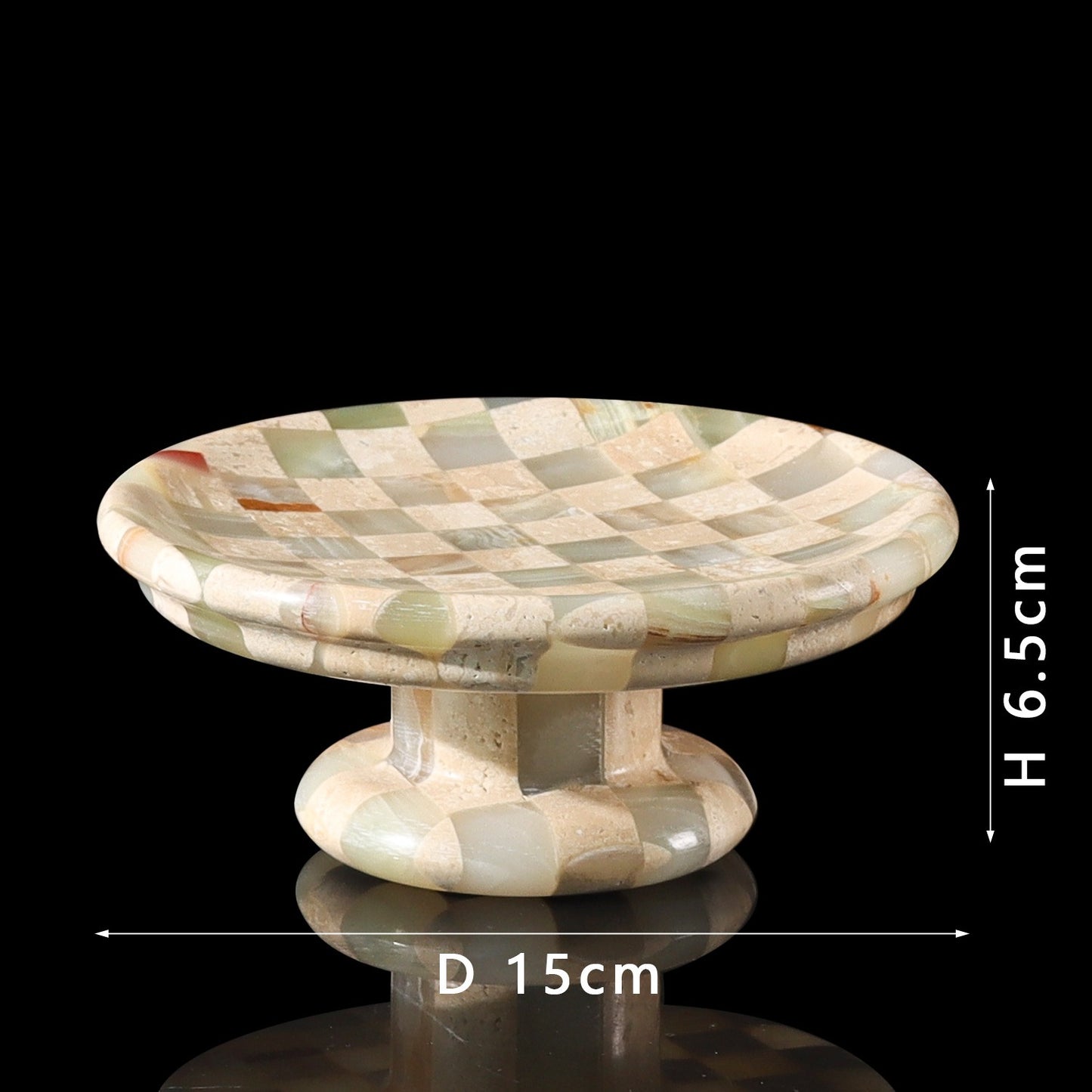 Marble & Jade Checkerboard Tray-Grainvity