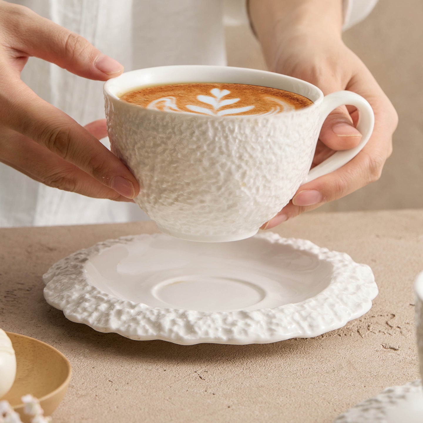 Rock Texture Ceramic Coffee Cup Set-Grainvity