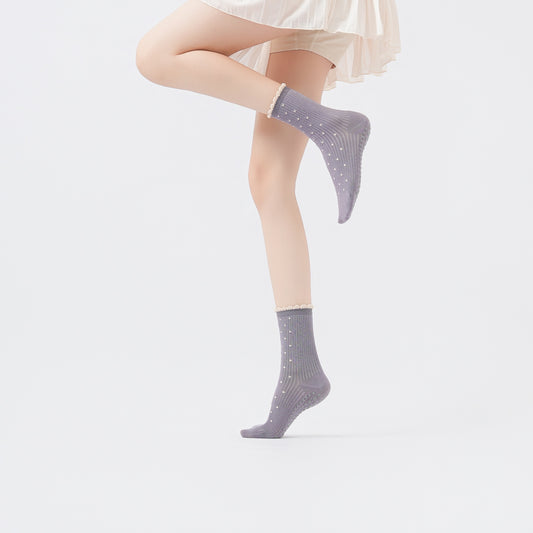 Thin Polka Dot Non-slip Yoga Socks-Grainvity