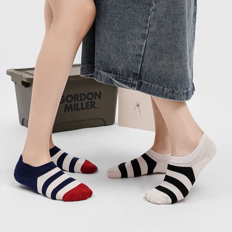 Unisex Strip Ankle Socks-Grainvity
