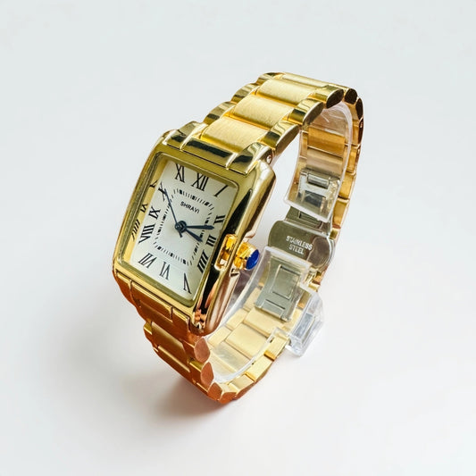 women tank gold watch | SHRAVI