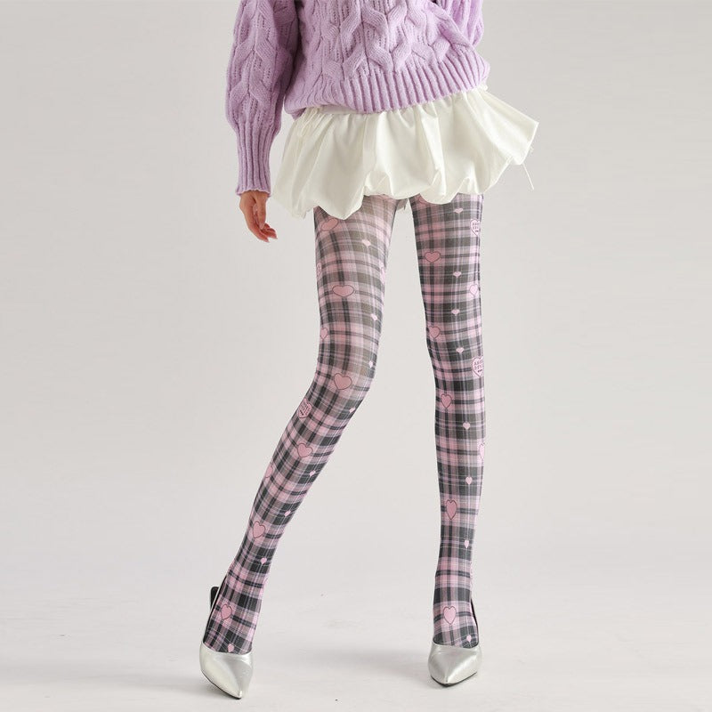 women pattern tights