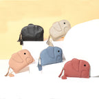 Elephant Mini Leather Purse