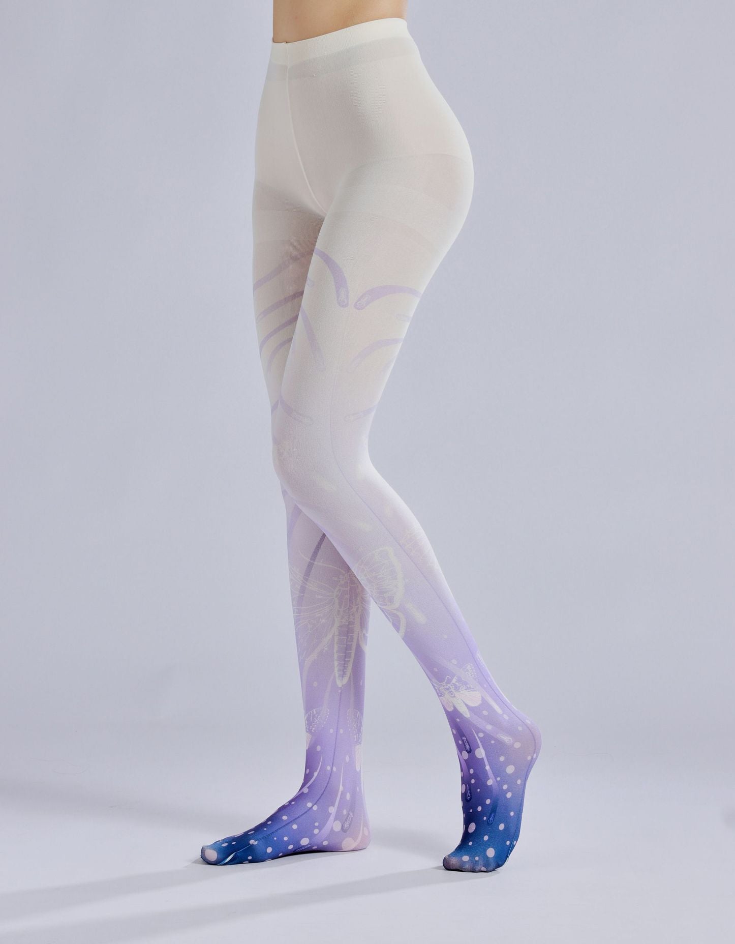 Purple Grident Tights Lolita Women's Fancy Dress Costume Accessories, Perfect for Parties, Office, Street Fashion, and Daily Wear