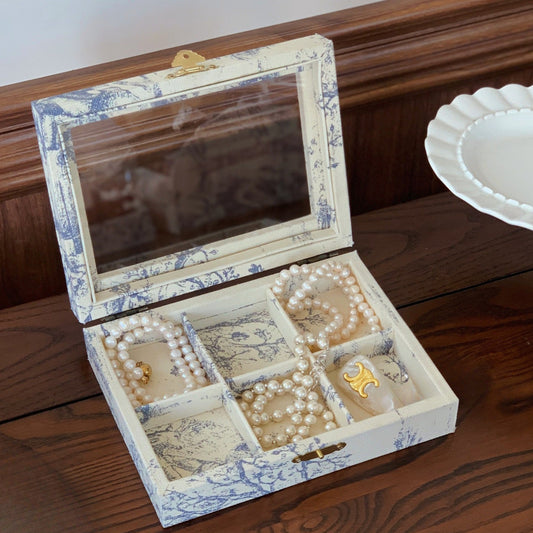 Paris Garden Linen Jewelry Box-Grainvity