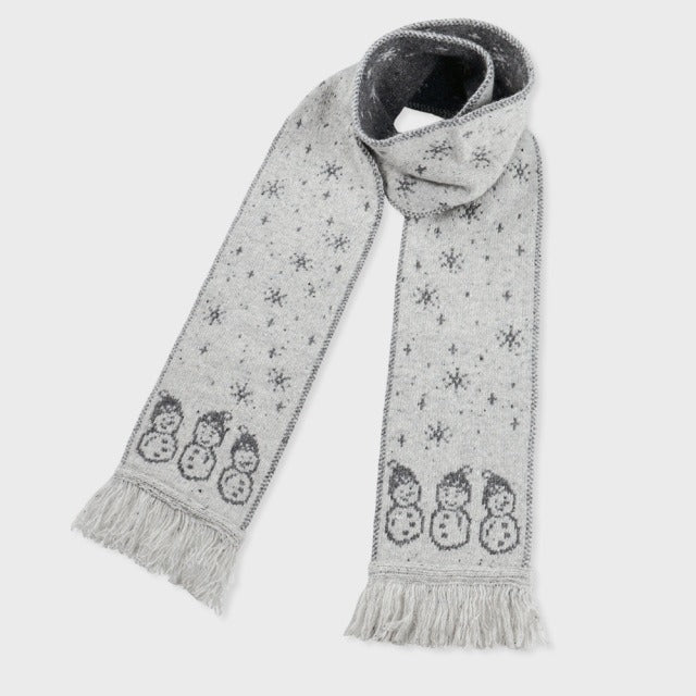 Snowman Women Knit Cap and scarf