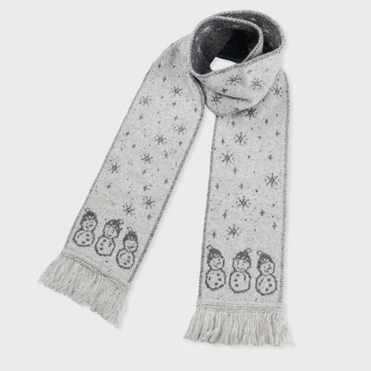 Snowman Women Knit Cap and scarf