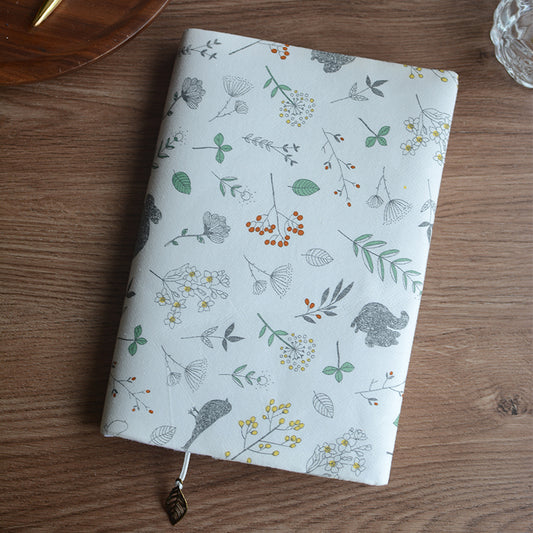 Fabric Notebook / Book Cover White