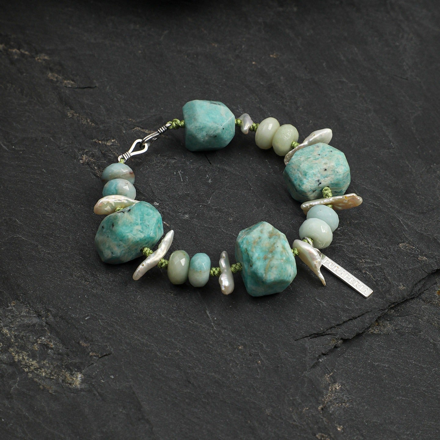 Amazonite Baroque Pearl Bracelet – Grainvity