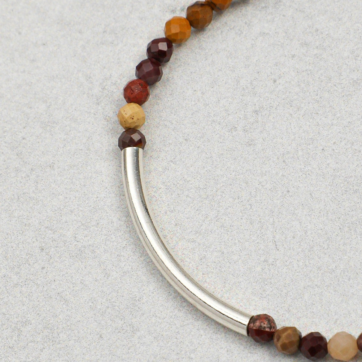 Amber Pearl Three-layer Silver Bracelet