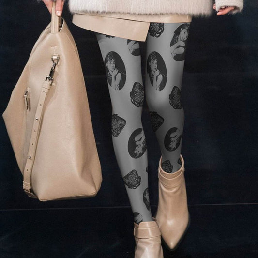 Audrey Hepburn Portrait Tights