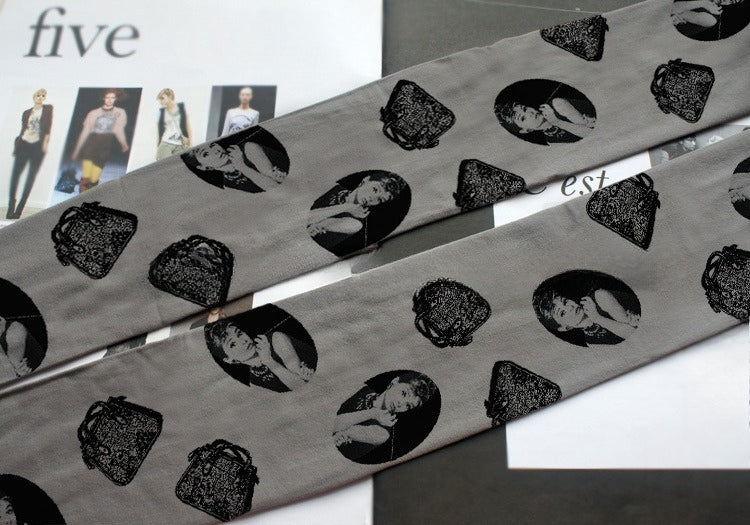 Audrey Hepburn Portrait Tights