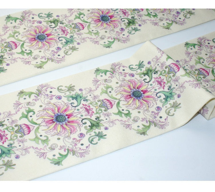 Baroque Floral Print Tights