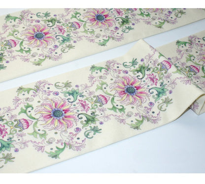 Baroque Floral Print Tights