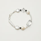 Baroque Pearl_White Crystal Bracelet