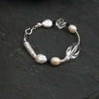Baroque Pearl_White Crystal Bracelet
