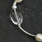 Baroque Pearl_White Crystal Bracelet