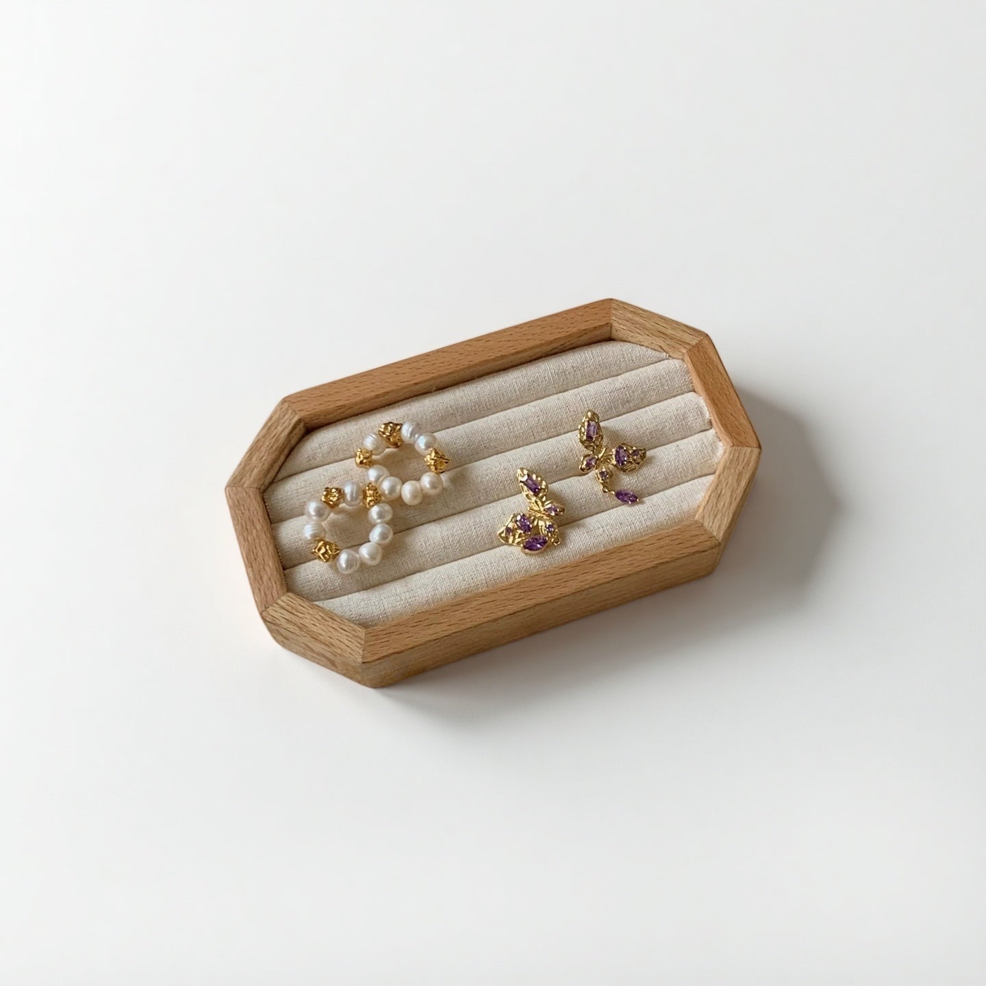 Beech wood ring tray