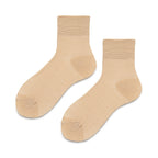 Beige women Mesh Crew Socks for summer outdoor
