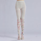 Birde and Bridesmaids Wedding Tights with high elasticity and compression,shaping fit and ideal for weddings, parties, ethnic outfits, and street fashion