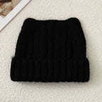 Black women kitty cap cat hat woolen in winter for warm