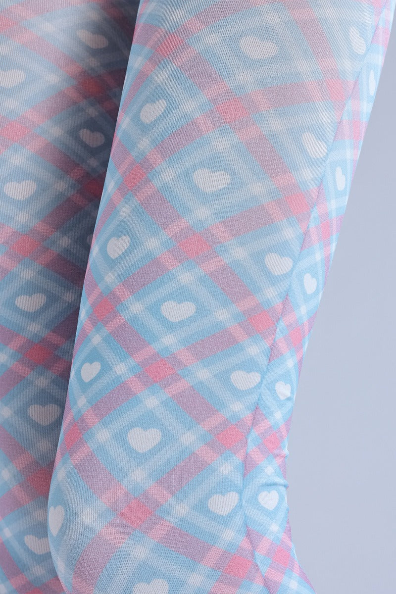 Scottish Tartan Tights Women's Fancy Dress Costume Accessories, Perfect for Parties, Office, Street Fashion, and Daily Wear