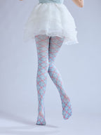 Scottish Tartan Tights Women's Fancy Dress Costume Accessories, Perfect for Parties, Office, Street Fashion, and Daily Wear