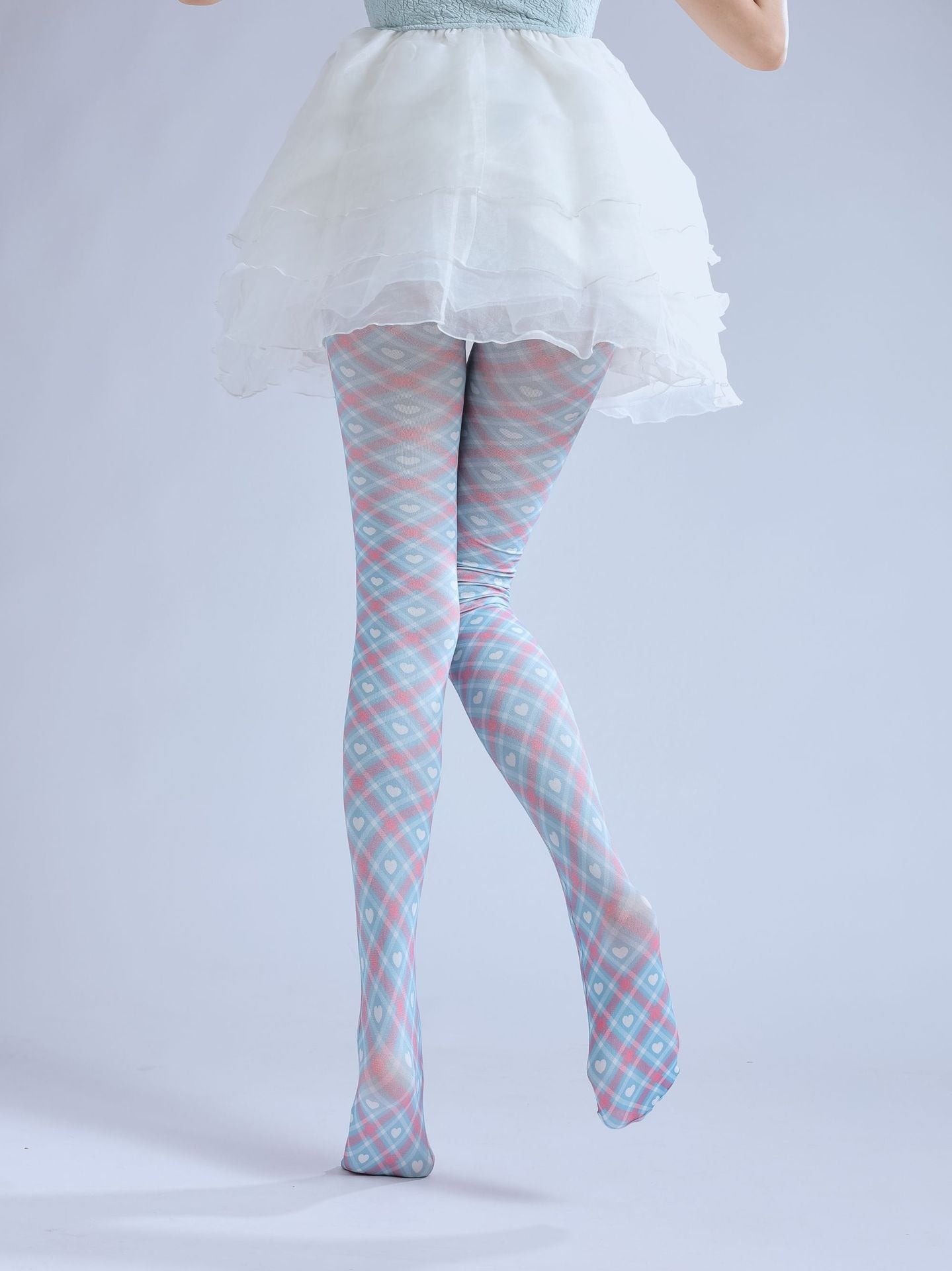 Scottish Tartan Tights Women's Fancy Dress Costume Accessories, Perfect for Parties, Office, Street Fashion, and Daily Wear