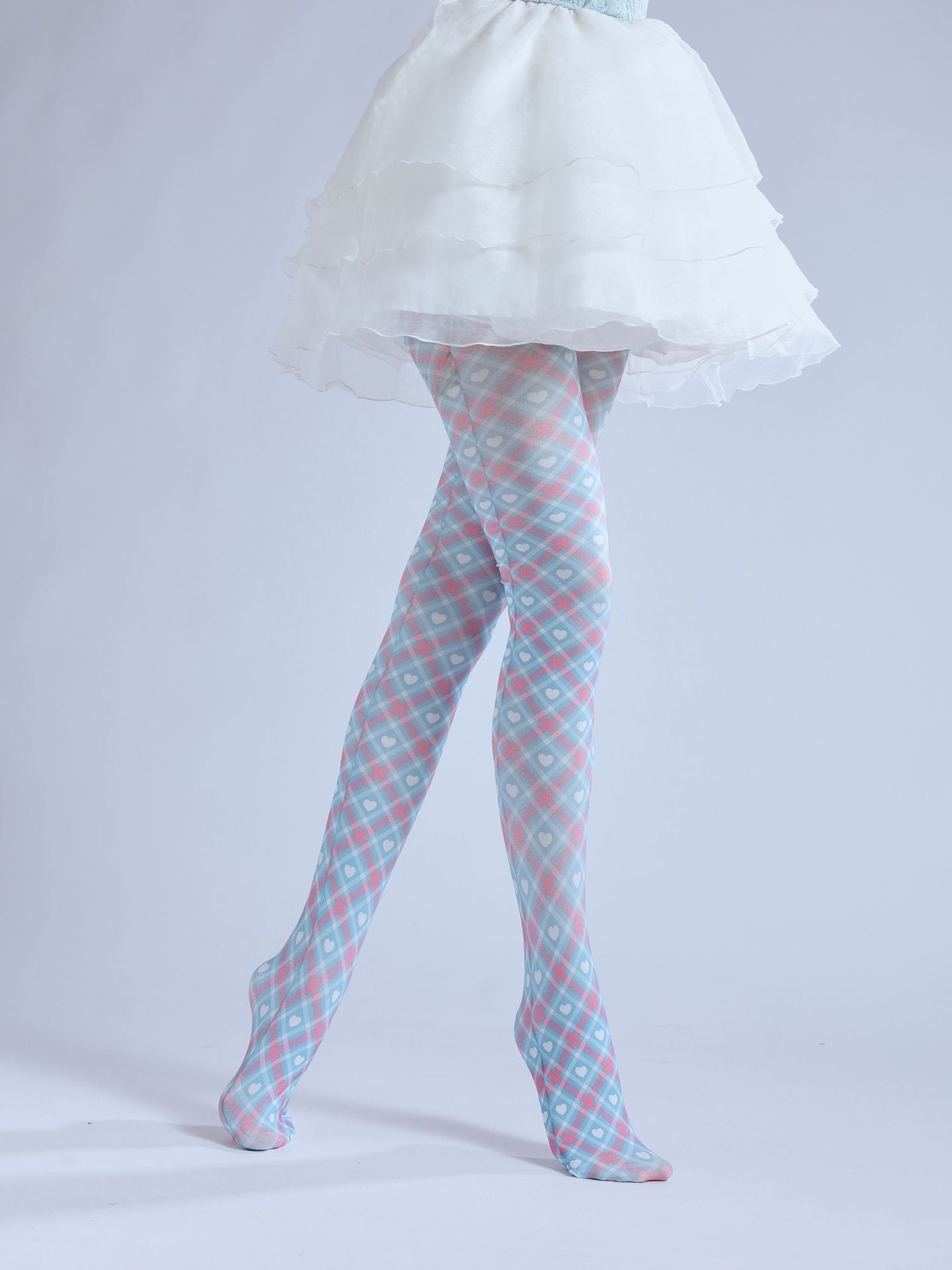 Scottish Tartan Tights Women's Fancy Dress Costume Accessories, Perfect for Parties, Office, Street Fashion, and Daily Wear