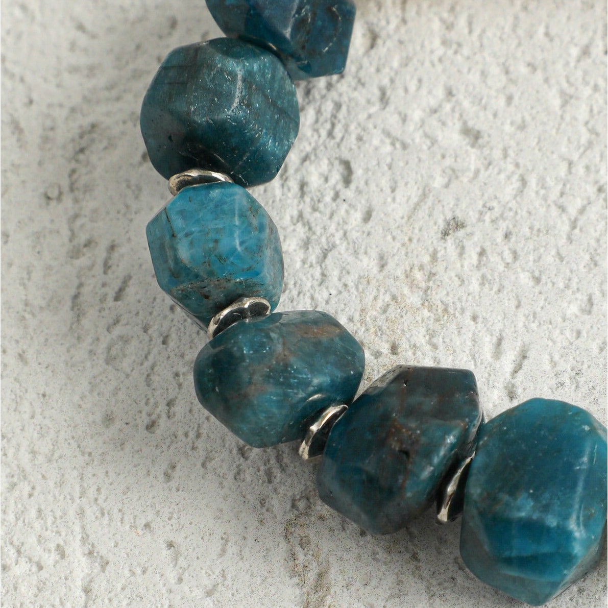 Blue Apatite Pearl Bracelet