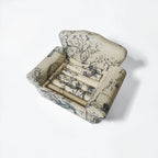 Blue Mini Sofa Jewelry Holder