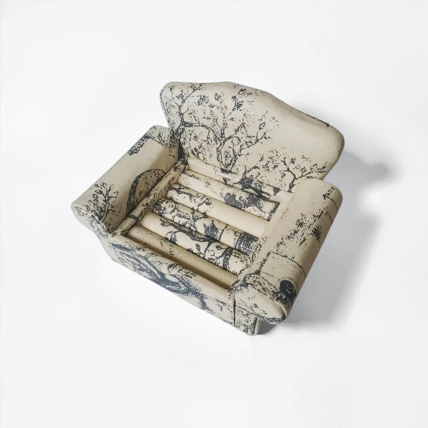 Blue Mini Sofa Jewelry Holder